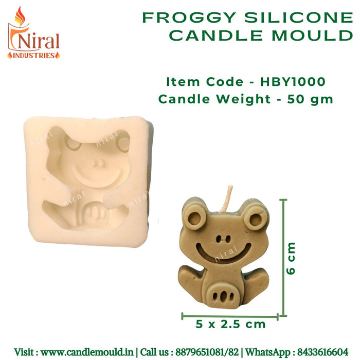 Froggy Silicone Candle Mould, HBY1000