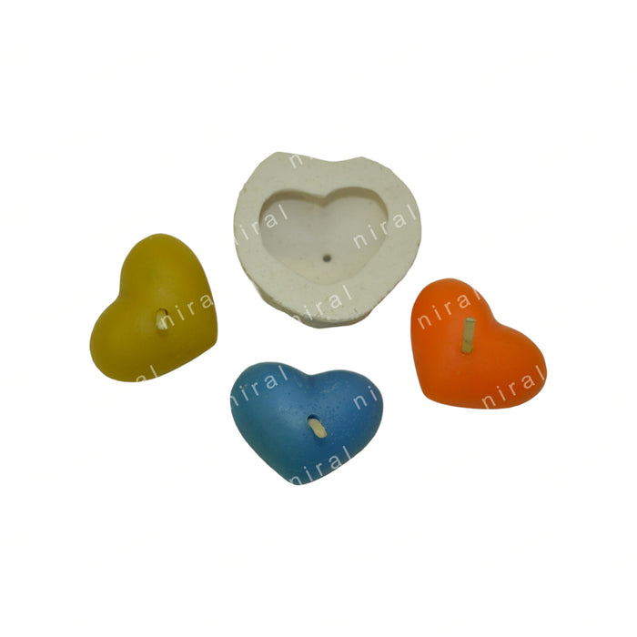 Tiny Heart Candle Mould HBY210, Niral Industries.