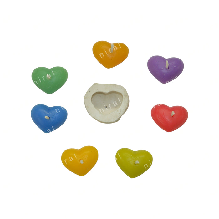 Tiny Heart Candle Mould HBY210, Niral Industries.