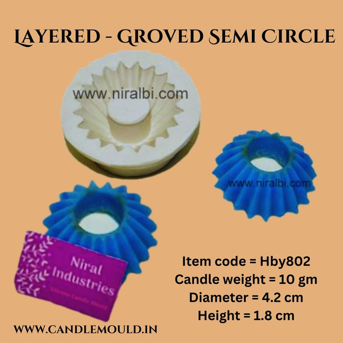 Layered - Groved Semi Circle HBY802, Niral Industries.