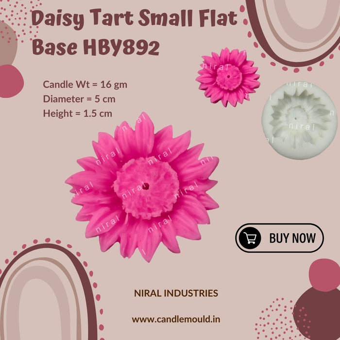 Daisy Flower Tart Mould HBY892, Niral Industries.