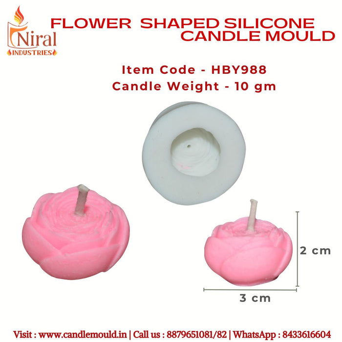 Flower Shaped Candle Mould, HBY988