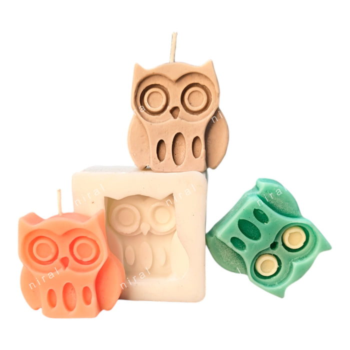 Hedwig Owl Silicone Candle Mould, HBY999