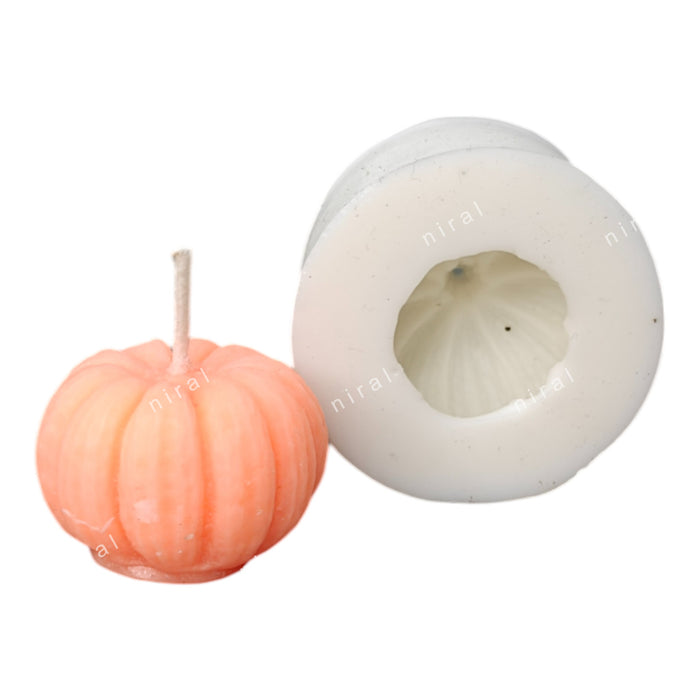 Spooky Pumpkin Silicone Candle Mould, HBY1001