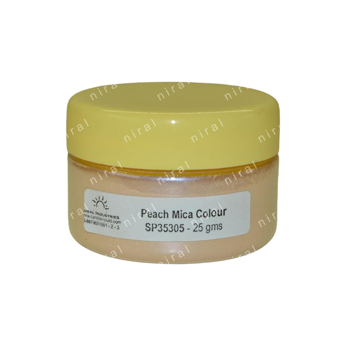 Peach Mica Colour, Candle, Soap, Reasing Craft Niral Industries