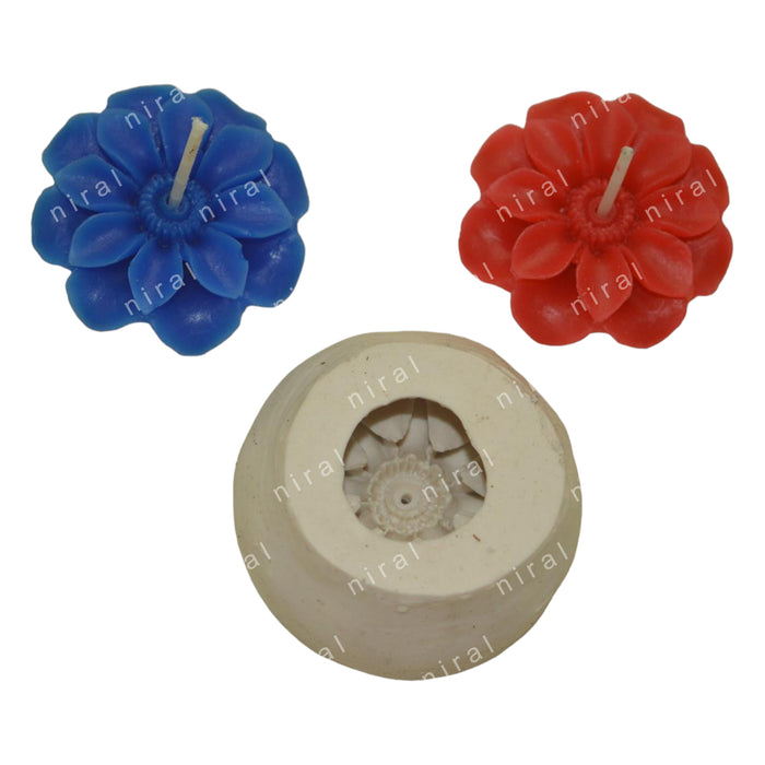 Designer Flower Candle Silicone Mould SL601, Niral Industries