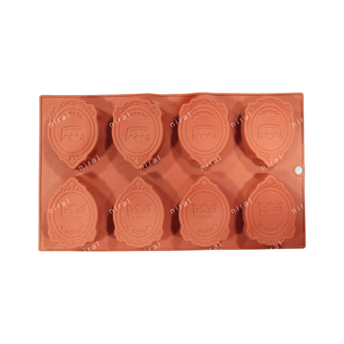 8 Cavity Crown Design Silicone Mould, SP32419