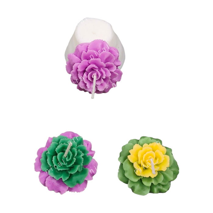 Small Peony Flower Mould HBY654, Niral Industries.